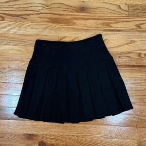 Princess Polly Black Skater Skirt suede